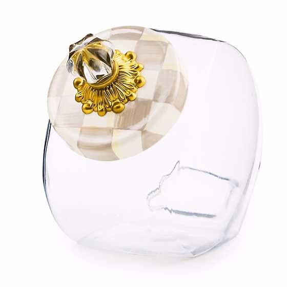 Sweets Jar w Mocha Check Lid