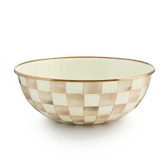 Mocha Check XL Everyday Bowl