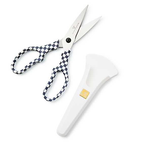 Black &amp; White Check Kitchen Shears