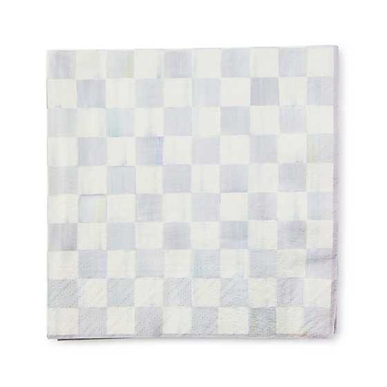 Sterling Check Dinner Napkins