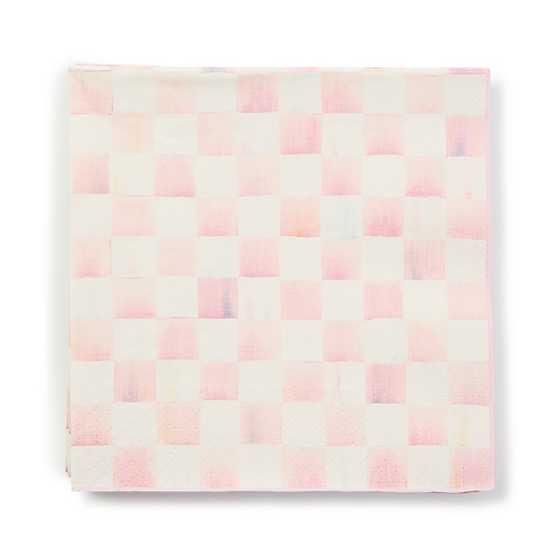 Rosy Check Dinner Napkins