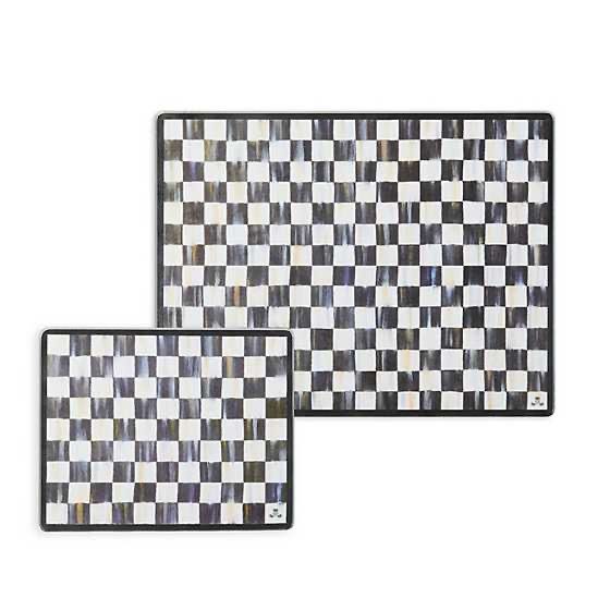 Courtly Check Glass Cutting Board Set of 2