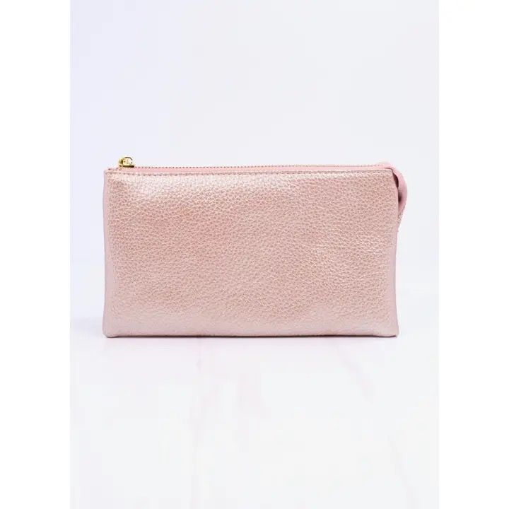 Metallic Blush Crossbody Bag