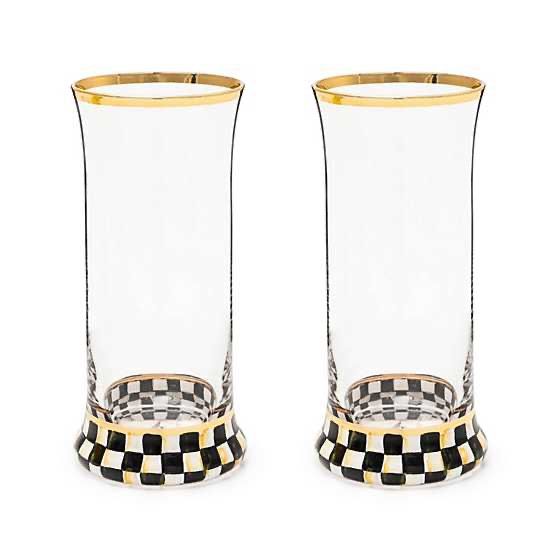 Courtly Check Highball Glass