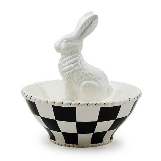 White Rabbit Ceramic Candy Dish