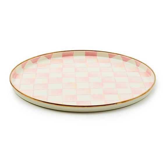 Rosy Check Round Tray