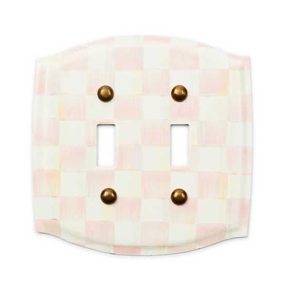 Rosy Check Double Toggle Switch Plate