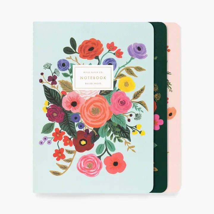 Set of 3 Garden Party Notebooks