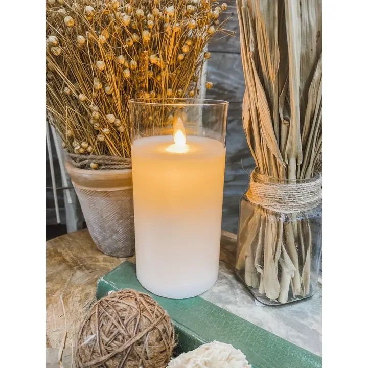 Clear Moving Flame Candle 3x6&quot;