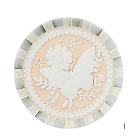 Cameo Resin Trinket Tray- Peach