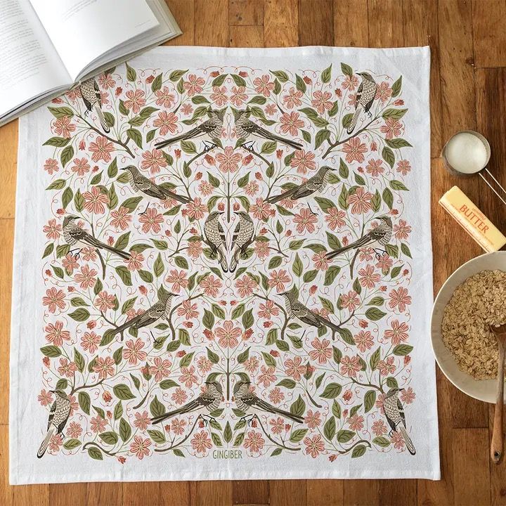 Apple Blossom Tea Towel