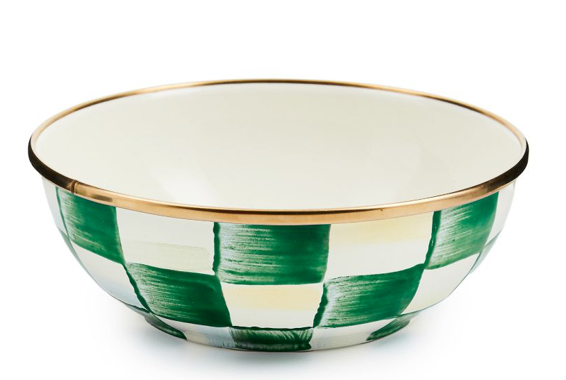 Emerald Check Everyday Bowl