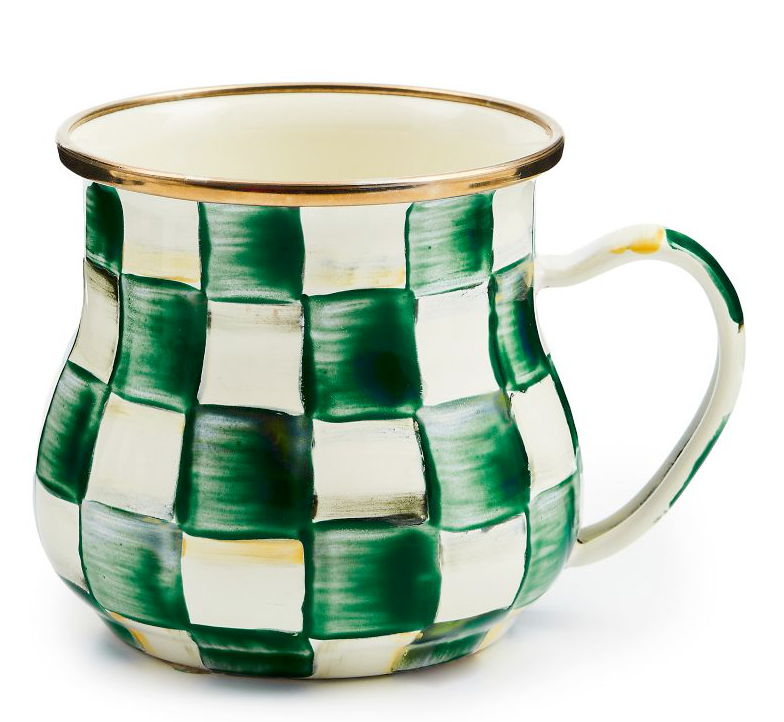 Emerald Check Mug