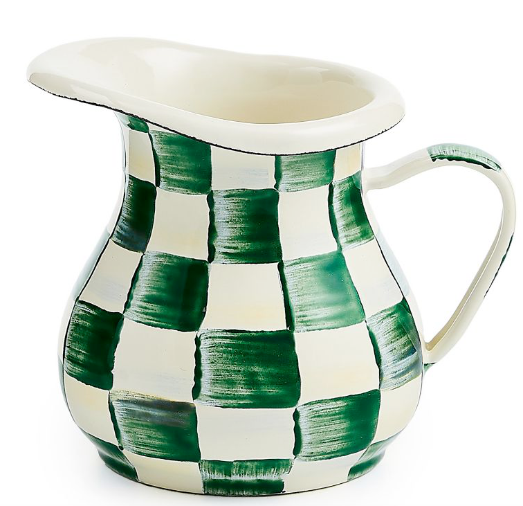 Emerald Check Creamer
