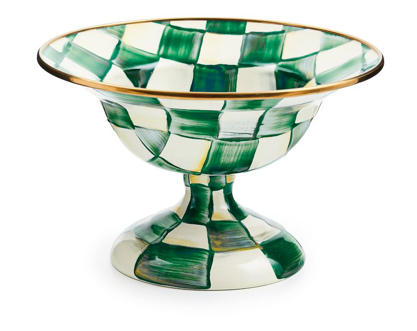 Emerald Check Small Compote
