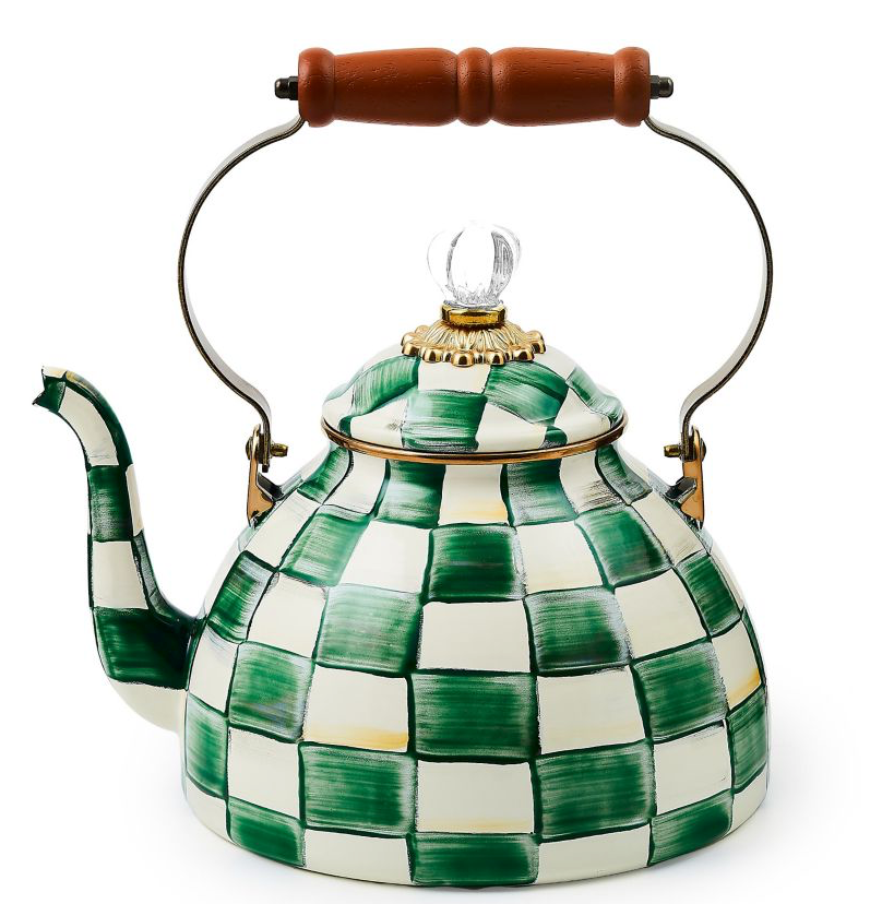 Emerald Check 3 Quart Tea Kettle