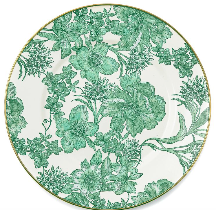 Emerald English Garden Dinner Plate
