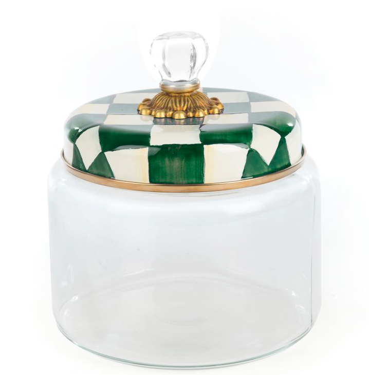 Emerald Check Medium Kitchen Canister