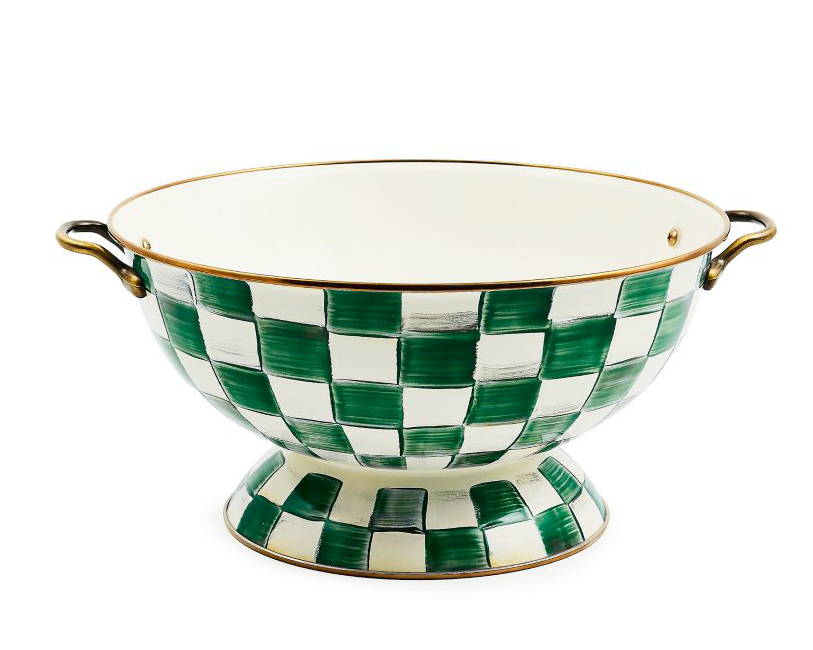 Emerald Check Everything Bowl