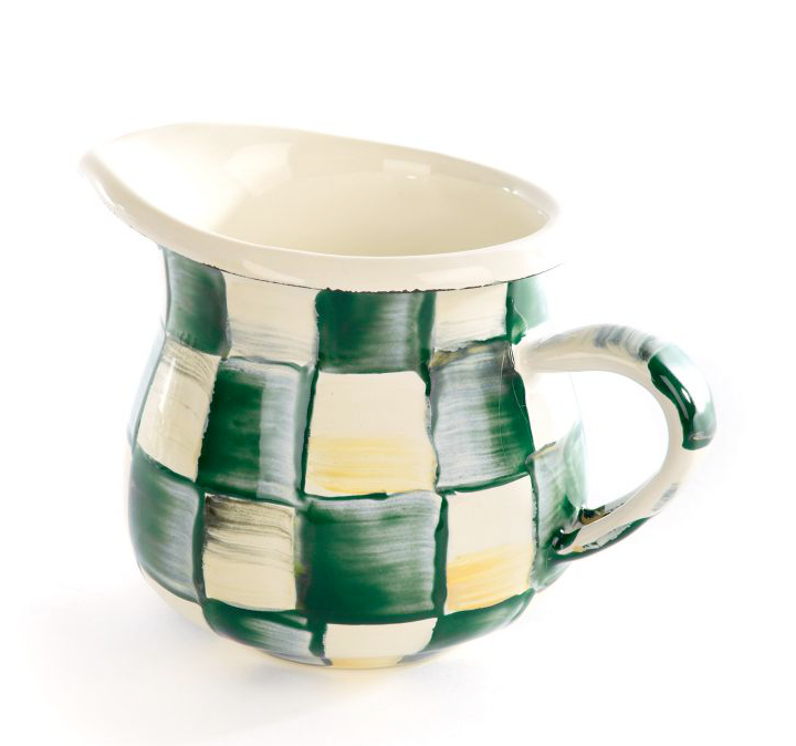 Emerald Check Little Creamer