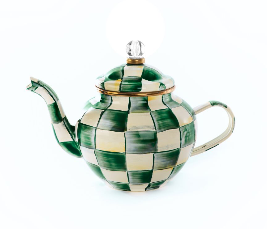 Emerald Check 4 Cup Teapot
