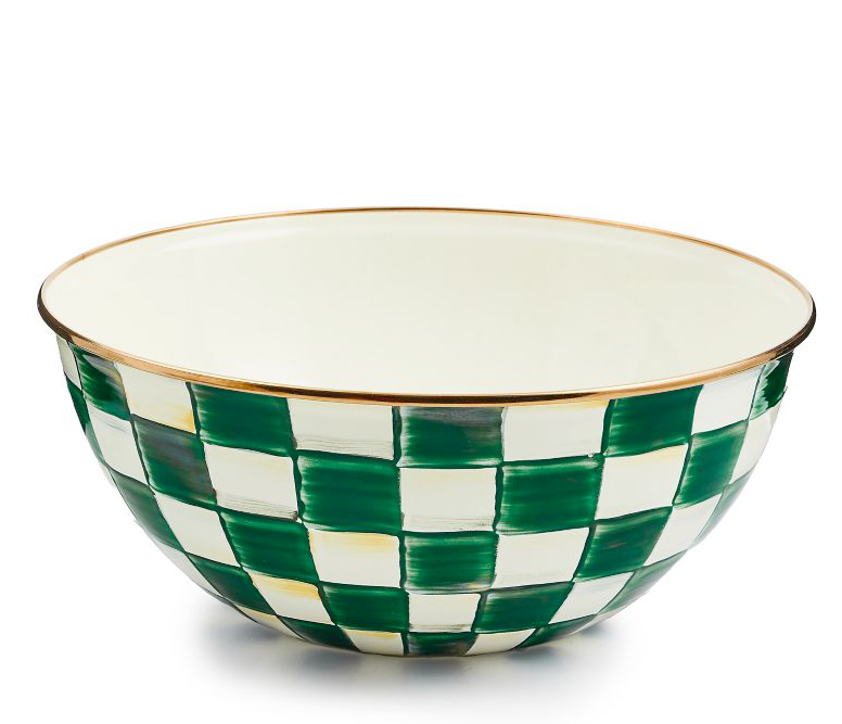 Emerald Check Large Everyday Bowl