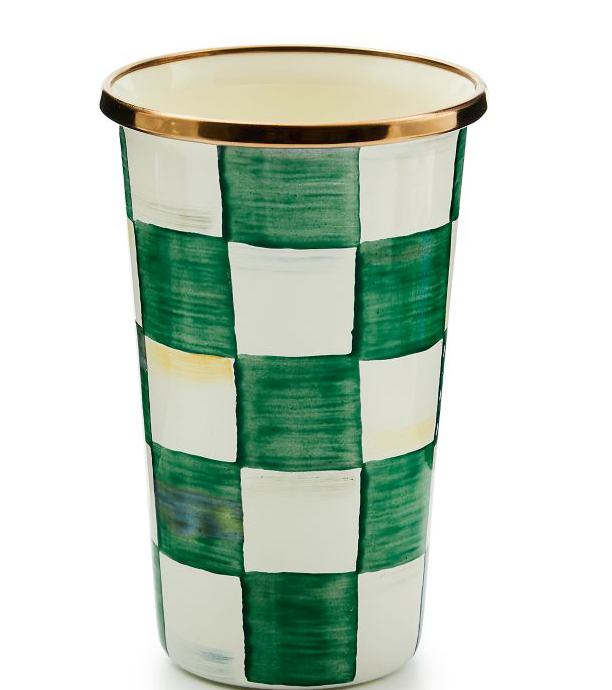 Emerald Check 10 Ounce Tumbler