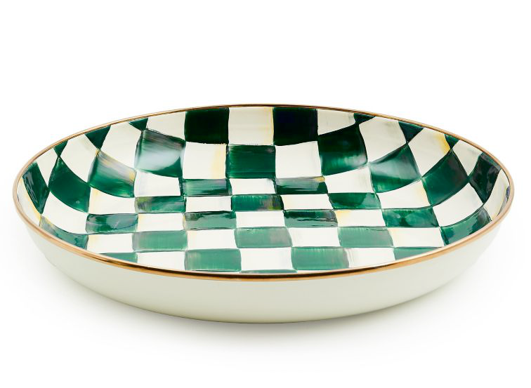 Emerald Check Abundant Bowl