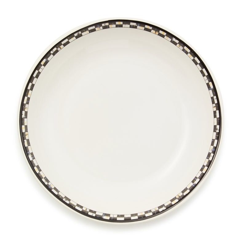 Courtly Check Everyday Pasta Bowl- Top of Table