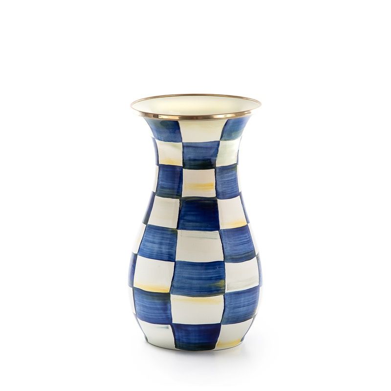 Royal Check Tall Vase 