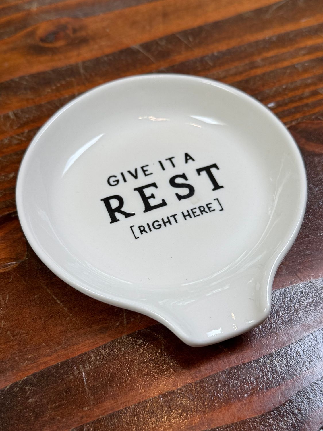 Stoneware Spoon Rest