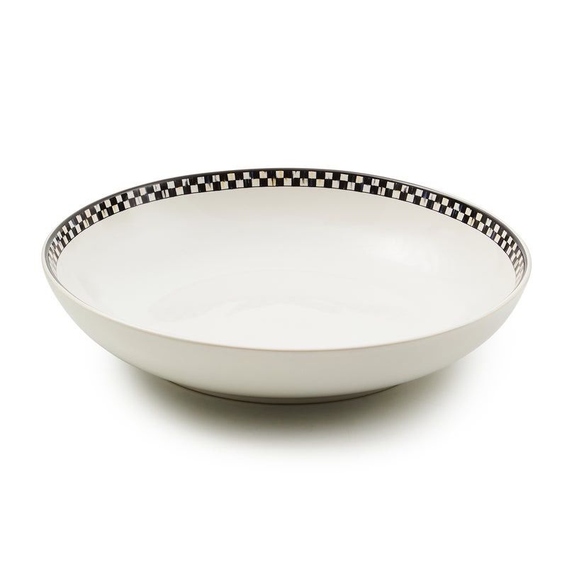 Courtly Check Everyday Serving Bowl- Top of Table