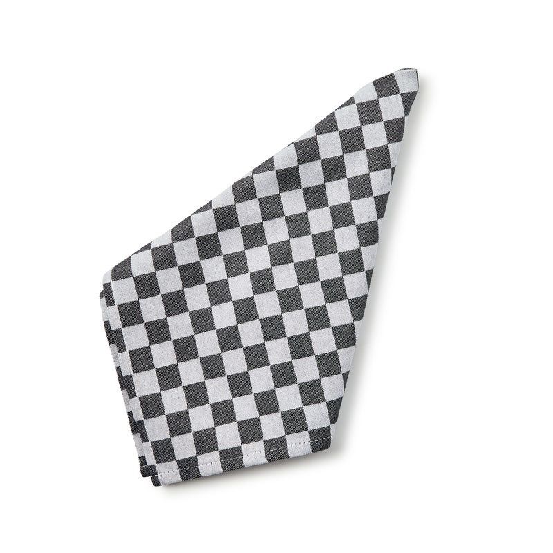 Black Check Napkins- Set of 4