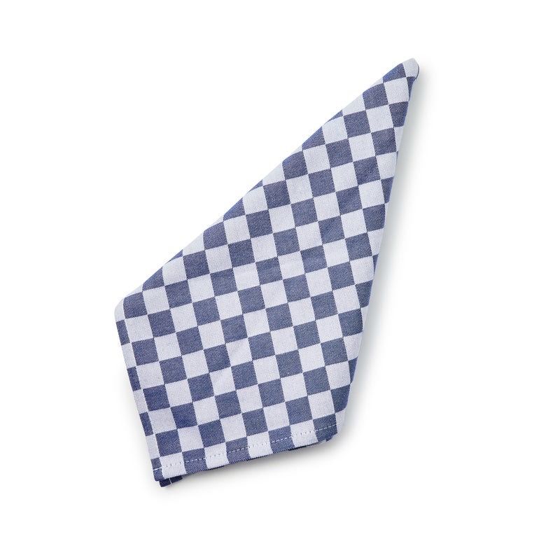 Navy Check Napkins- Set of 4
