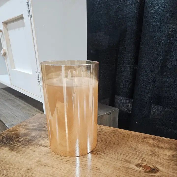 Amber Moving Flame Candle 5x8&quot;
