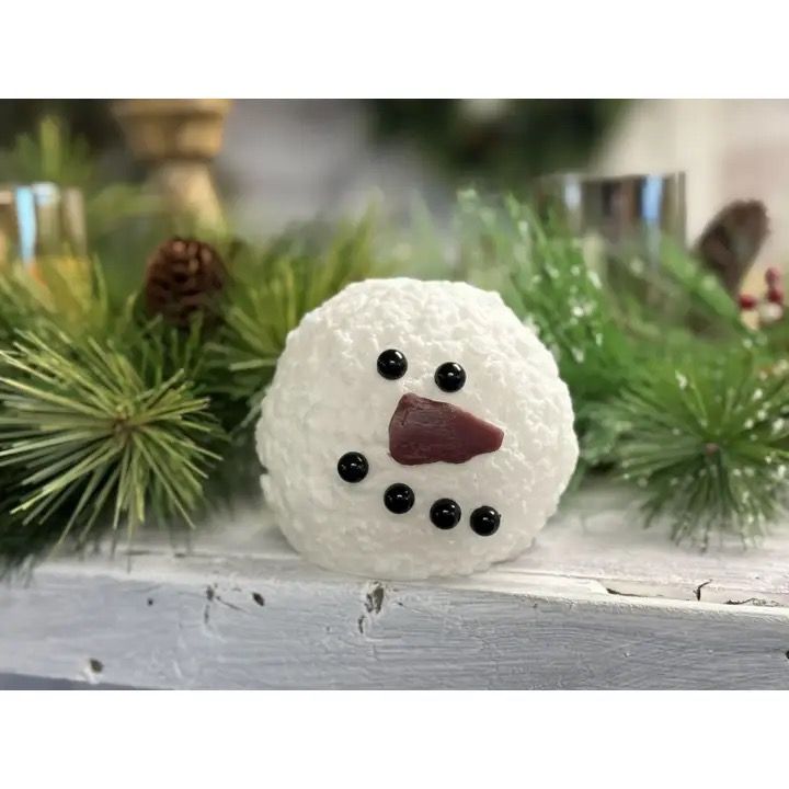 Snowman Moving Flame Candle
