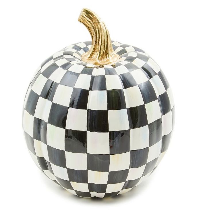 Courtly Check Glossy Small Pumpkin