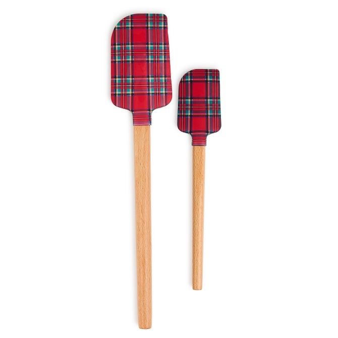 Tartan Red Spatula Set of 2