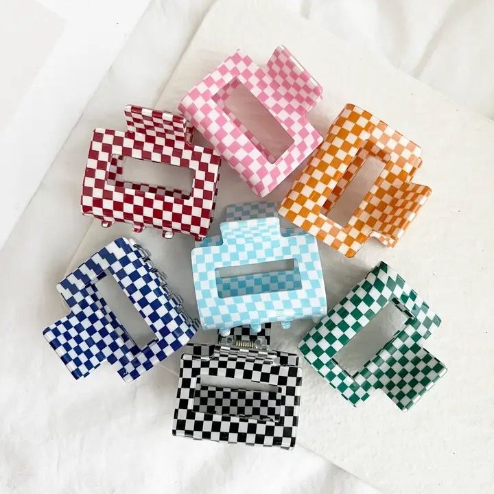 Black Check Clip 2&quot;