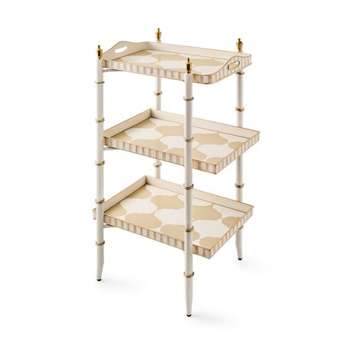 Mocha 3 Tier Tray Table