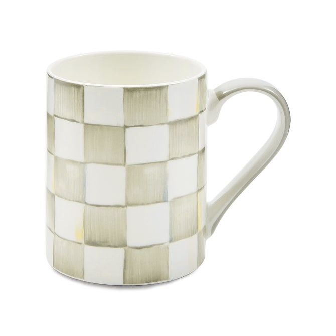 Sterling Check Stoneware Mug