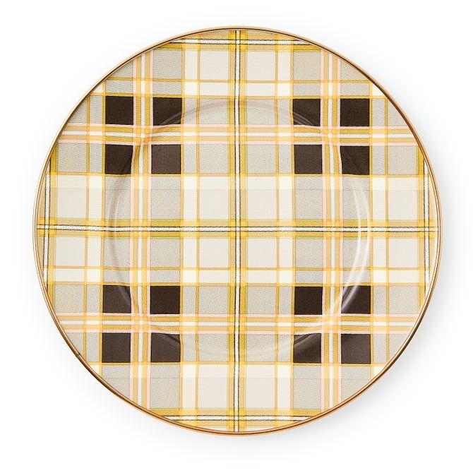 Tartan Mocha Salad Plate