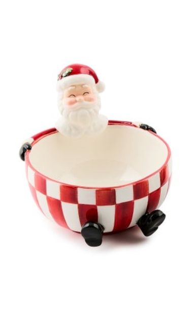 Check It Out Santa Snack Bowl