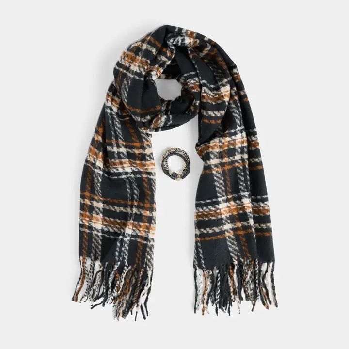 Woven Scarf &amp; Bracelet Set
