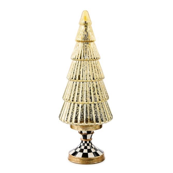 Courtly Noel Tall illuminated Glass Tree