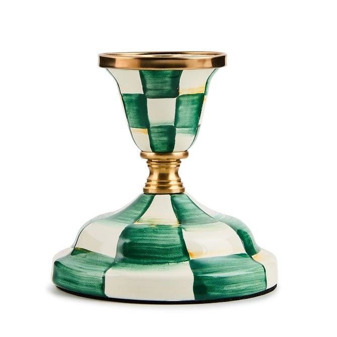 Emerald Check Short Candlestick
