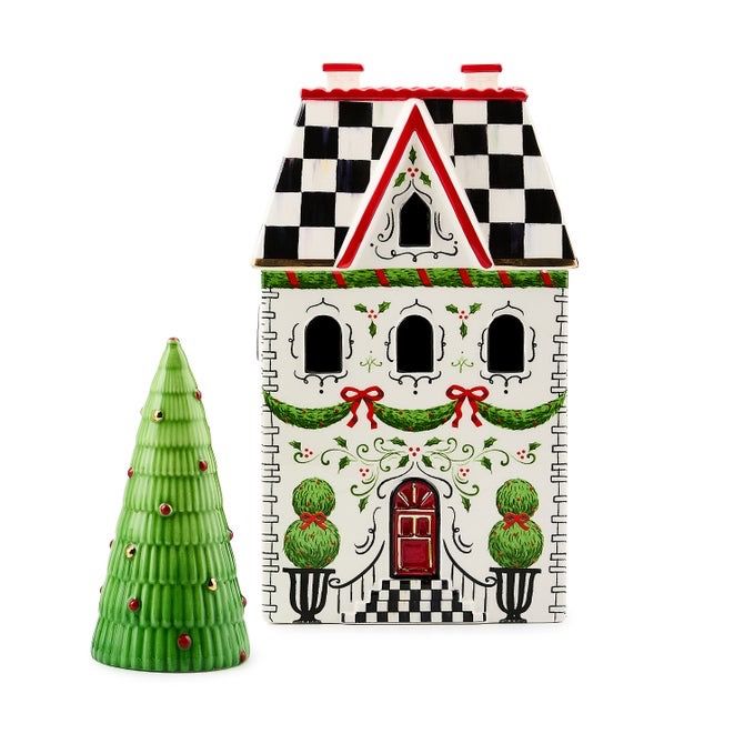 Holly Village Illuminated Ceramic Cottage