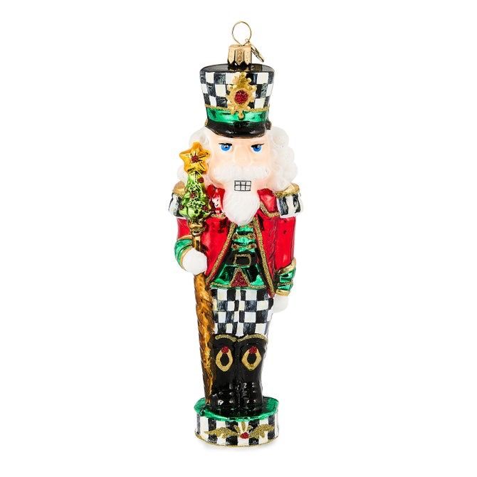 Glass Ornament- Courtly Classic Nutcracker
