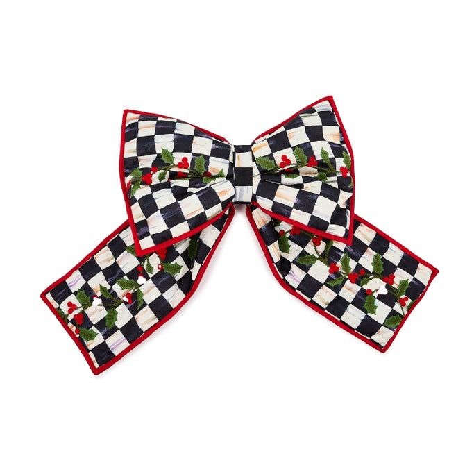 Courtly Check Holly Large Bow