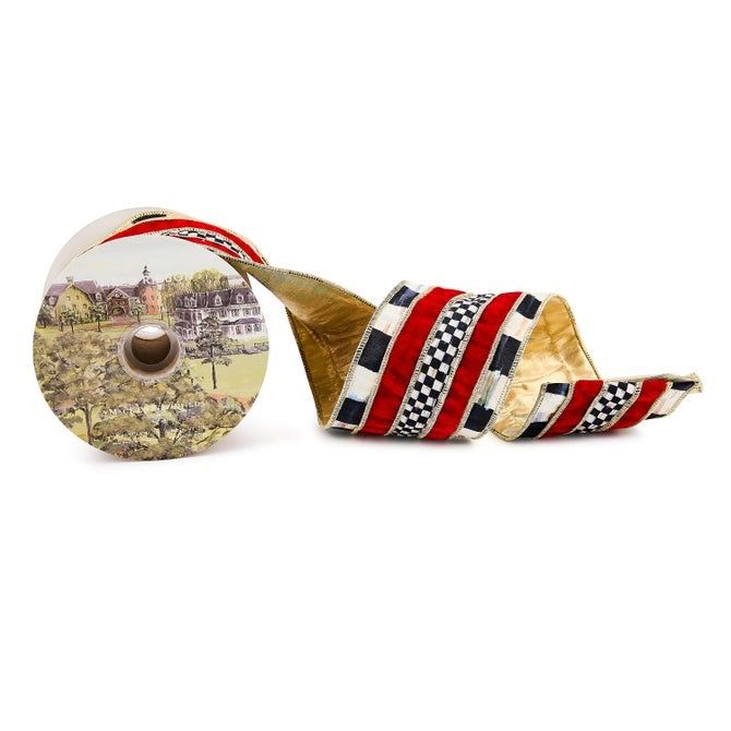 Courtly Regal Red 4&quot; Ribbon